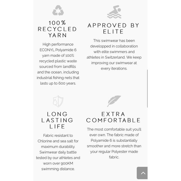 Shark Rebellion Valkyrie Mint Green Size Medium Large New Nylon Recycled - Picture 3 of 13